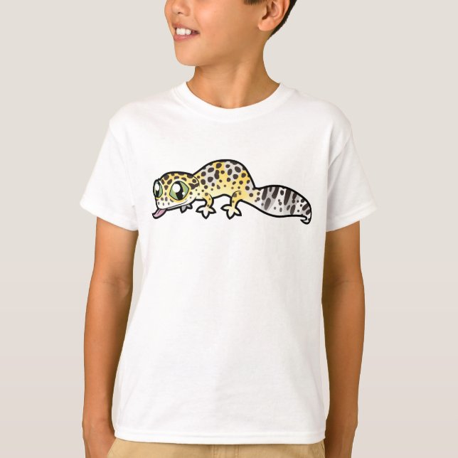 Camiseta Cartoon Leopard Gecko (Frente)