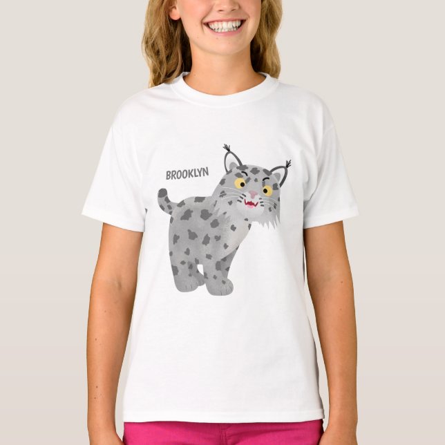 Camiseta Cartoon lince lince de lince (Frente)