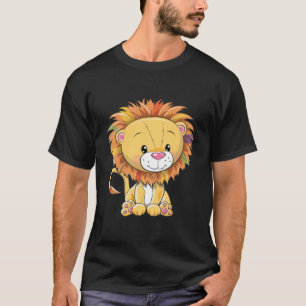 Camiseta Cartoon Lion Cute Kawaii T-