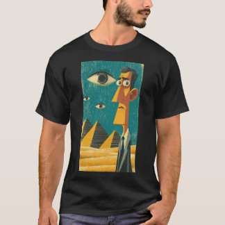 Camiseta Cartoon Man at Pyramids