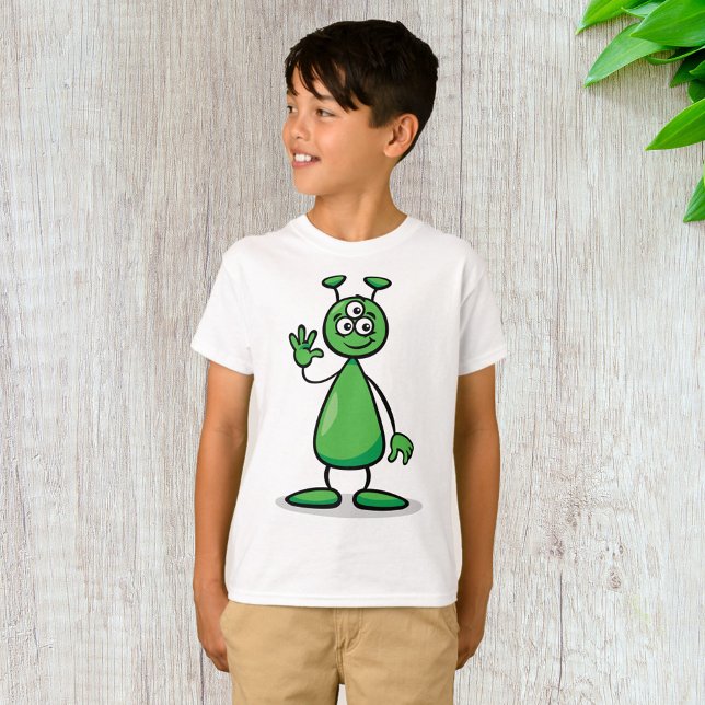 Camiseta Cartoon Martian (Criador carregado)