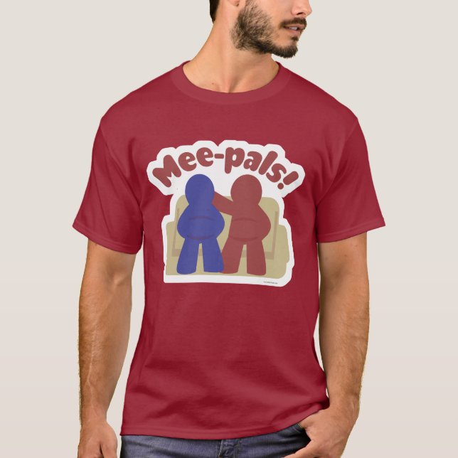 Camiseta Cartoon "Meals Funny Meple Gamer Friends" (Frente)