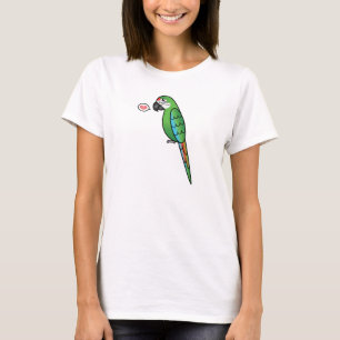 Camiseta Cartoon Militar Macaw Parrot Bird Love