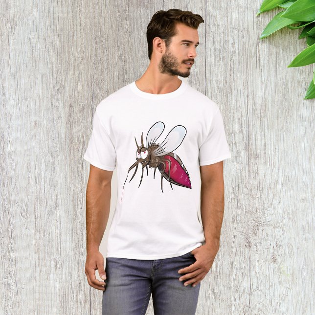 Camiseta Cartoon Mosquito (Criador carregado)
