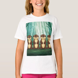 Camiseta Cartoon Otters