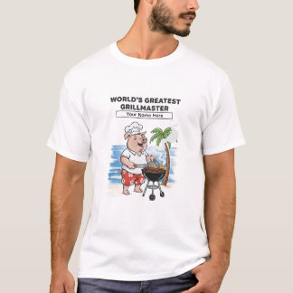 Camiseta Cartoon Personalizado do Maior Mestre da Grelha do
