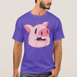 Camiseta Cartoon Pig I Pig Art I Kids Pig