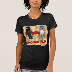 Camiseta Cartoon Pirates Vs. Macacos Ninja