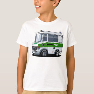 Camiseta Cartoon Police Van