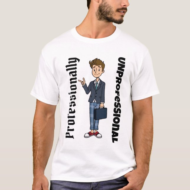 Camiseta Cartoon profissional não profissional - Memória en (Frente)