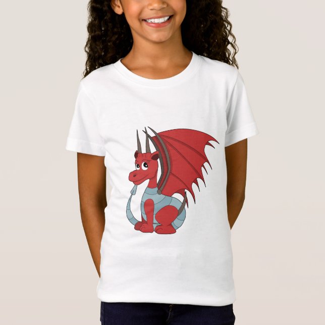 Camiseta Cartoon Red Dragon (Frente)
