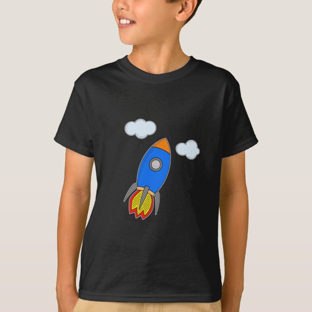 Camiseta Cartoon Rocket (Frente)