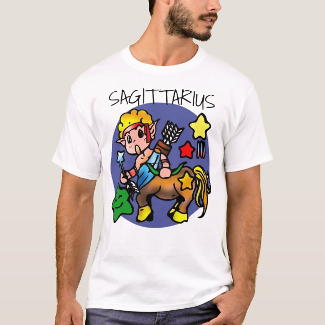 Camiseta Cartoon Sagittarius Archer Centaur (Frente)