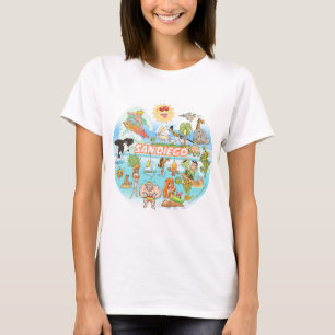 Camiseta Cartoon San Diego