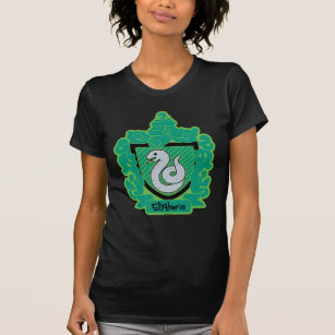 Camiseta Cartoon Slytherin Crest