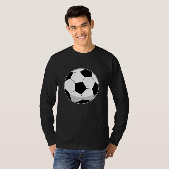 Camiseta Cartoon Soccer Ball (Frente Completa)