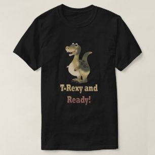 Camiseta Cartoon T-Rexy e Dino Pronto