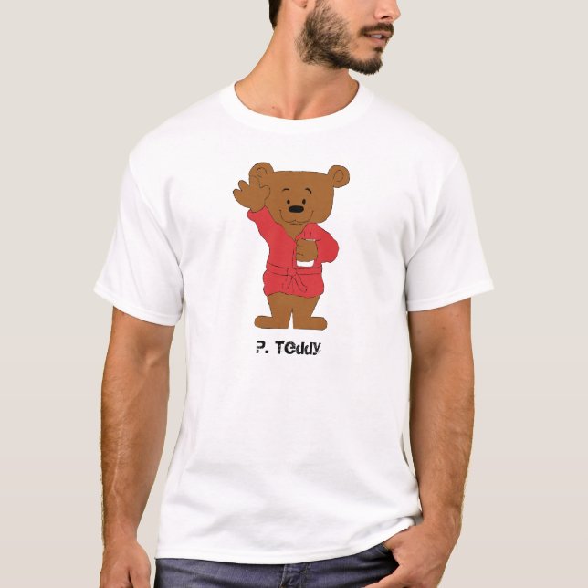 Camiseta Cartoon Teddy Bear P Diddy Fan (Frente)