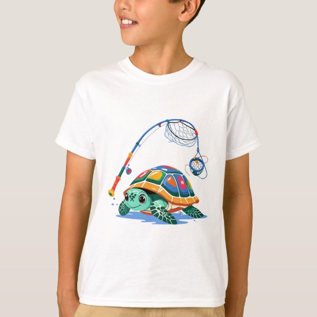 Camiseta  Cartoon Turtle Kids Tee (Frente)