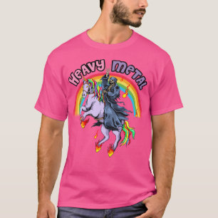 Camiseta Cartoon Unicórnio Arco-Íris Forte e Grosso