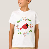 Cartoon Vermelho Bonito com Flores