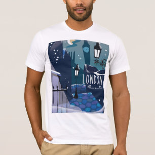 Camiseta Cartoon vitoriano de Londres