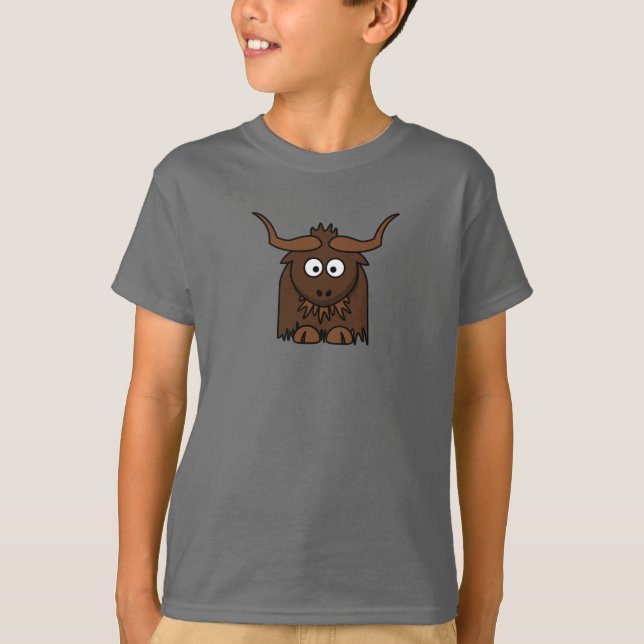 Camiseta Cartoon Yak - Kids T-Shirt (Frente)