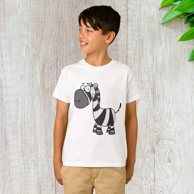 Camiseta Cartoon Zebra (Criador carregado)