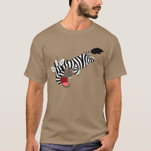 Camiseta Cartoon Zebra-Shirt de Cute Prankish
