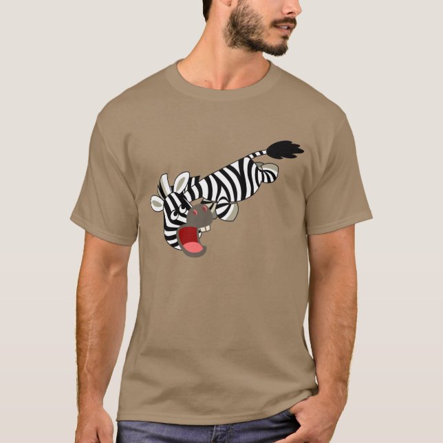 Camiseta Cartoon Zebra-Shirt de Cute Prankish (Frente)