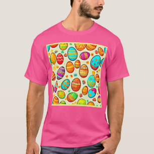 Camiseta Cartoons animados de ovos de Páscoa