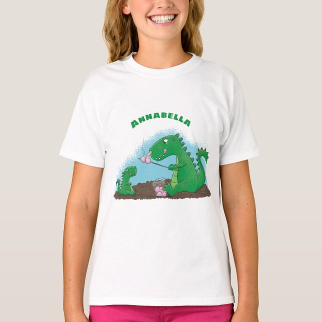 Camiseta Cartoons de marshmallow de dragões-cúpulas (Frente)