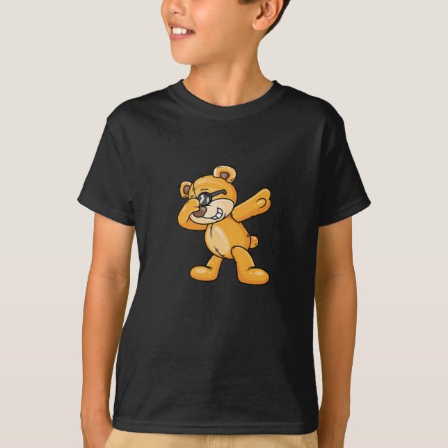 Camiseta Cartoons Engraçados De Urso-Borrão-Borrão (Frente)