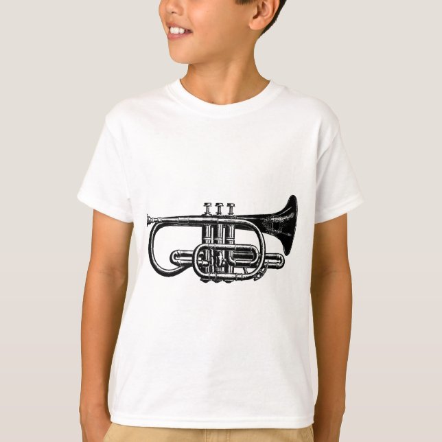 Camiseta Cartucho de bronze imperial - instrumento musical (Frente)