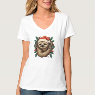 Camiseta Cartum de Natal de Lloth Santa Claus