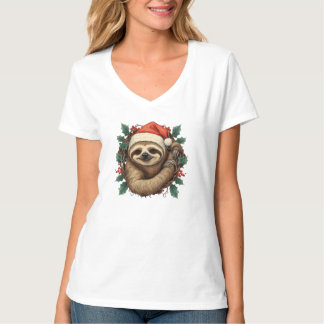 Camiseta Cartum de Natal de Lloth Santa Claus