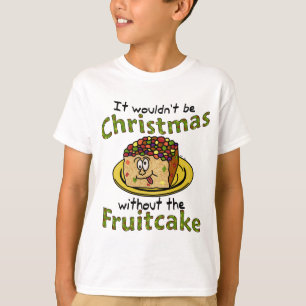 Camiseta Cartum de Natal Engraçado Frutcake