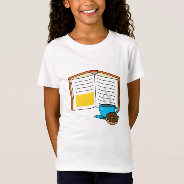 Camiseta Cartum de Rosquinha e café (Frente)