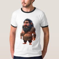 Cartum Engraçado Cartum Caveman - Urso Pré-Históri