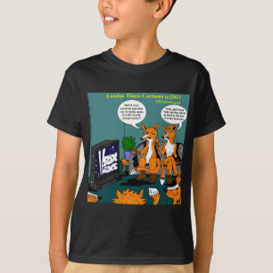 Camiseta Cartum Engraçado de Notícias Conservadoras
