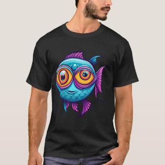 Camiseta cartum,peixe