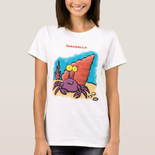 Camiseta Cartum roxo engraçado e engraçado