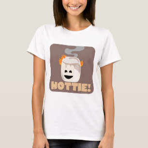 Camiseta Cartum Smore Marshmallow Burning Hottie