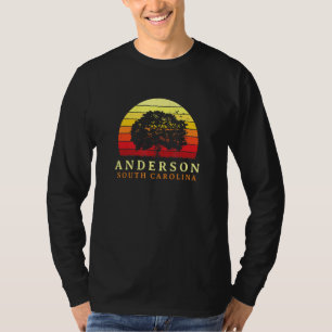 Camiseta Carvalho de Anderson do Pôr do Sol Sempre Verde Ca