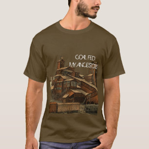 Camiseta Carvão Antracite Carvão Mineiro Mineração Arte