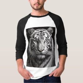 Camiseta Carvão branco Tigre
