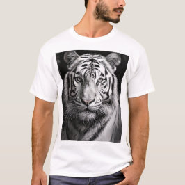 Camiseta Carvão branco Tigre