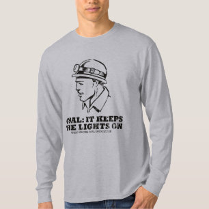 Camiseta Carvão: Mantem as luzes sobre