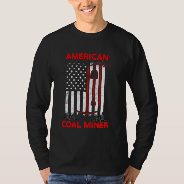 Camiseta Carvão Mineiro Americano Bandeiras Mineiras Engraç (Frente)