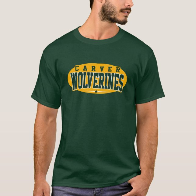 Camiseta Carver Segundo grau; Wolverines (Frente)